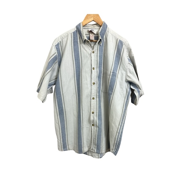 Faded Glory Other - Faded Glory Men's Blue and Gray Striped Shirt